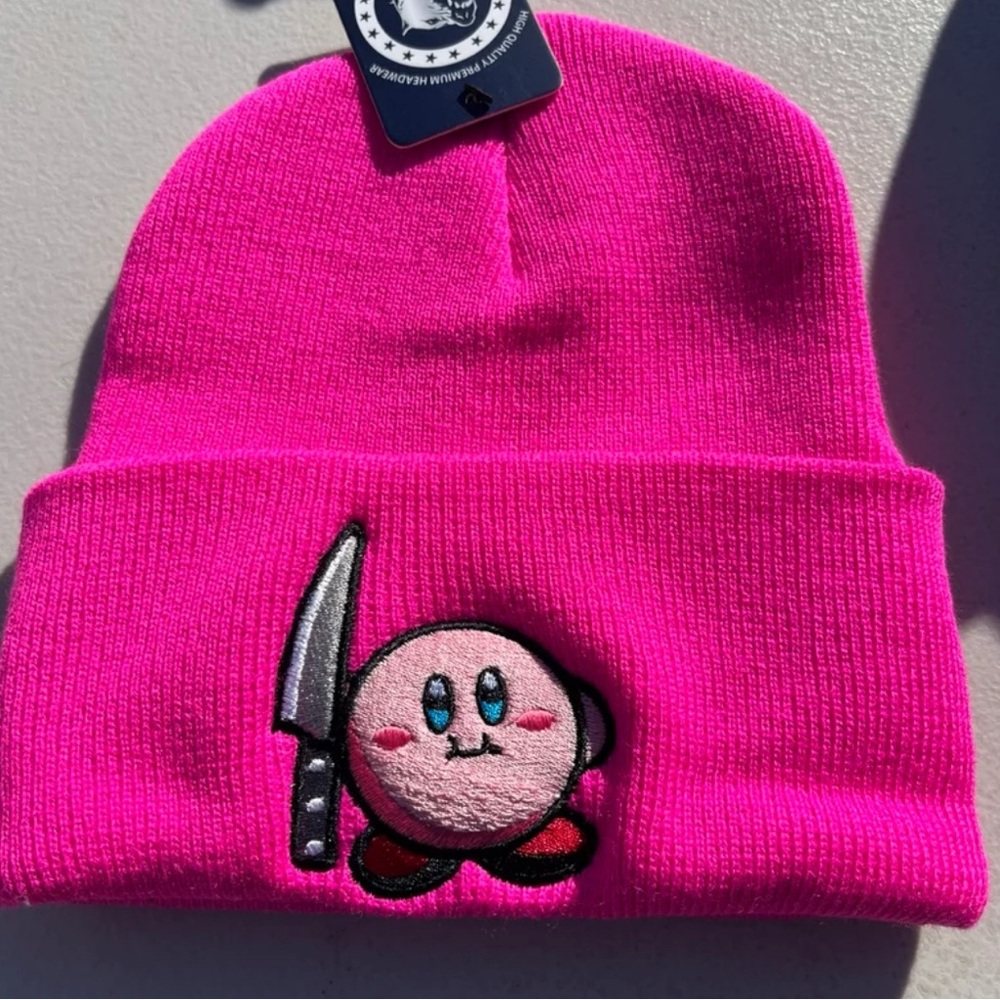 Kirby Knife Beanie Embroidered